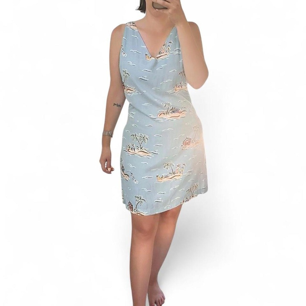 Vintage 90s Blue mini dress size large